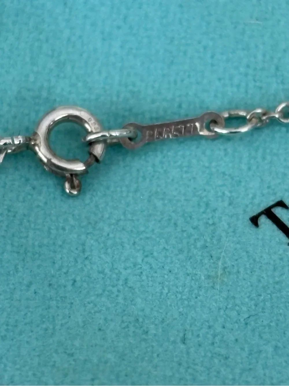 Tiffany & Co. Elsa Peretti Rare Sterling Silver “K” Initial Pendant 30” Necklace - Picture 8 of 12